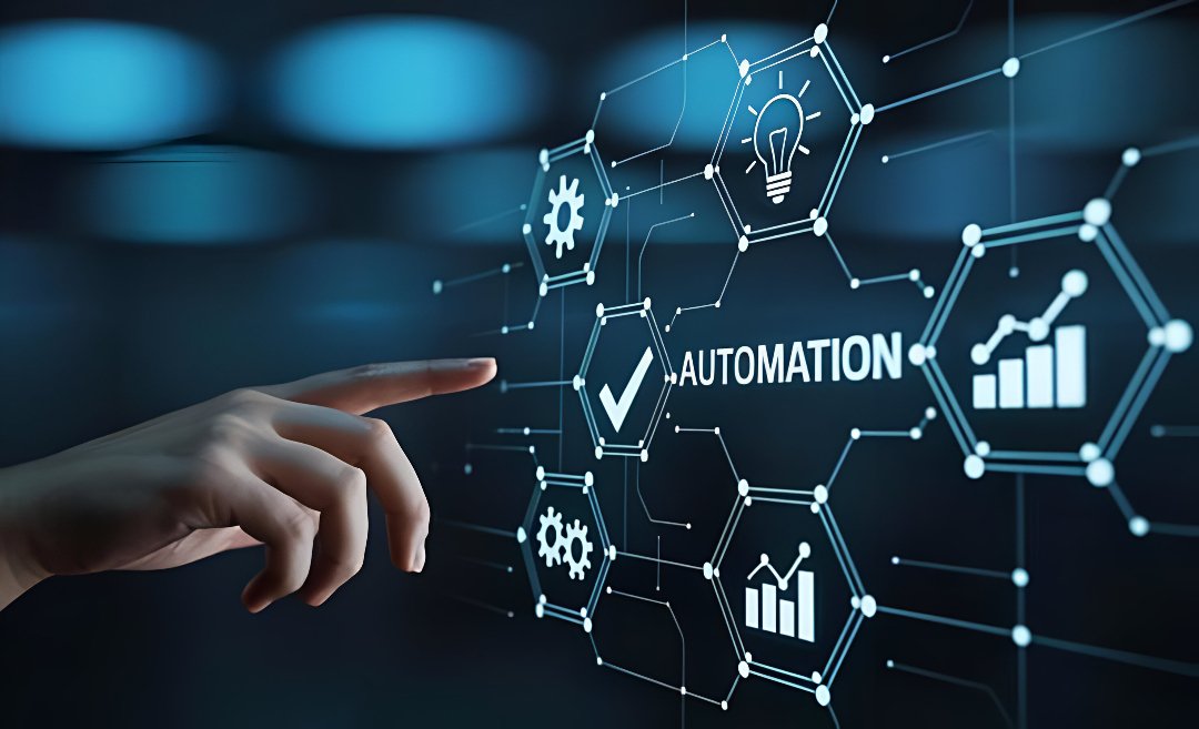 Digital transformation business technology with AI and automation